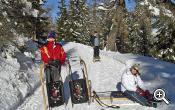 The joys of sledding at the Leitnhof